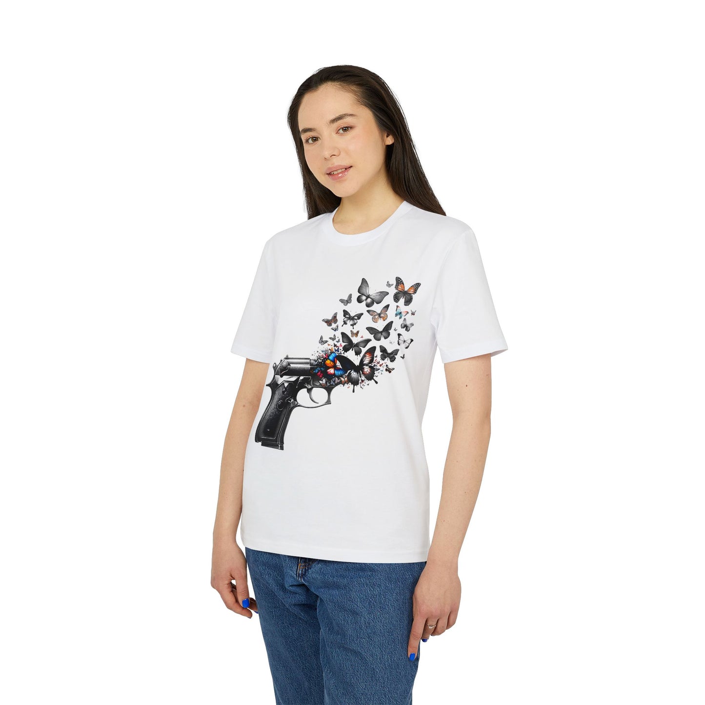 Butterflies Gun No War T-Shirt PR
