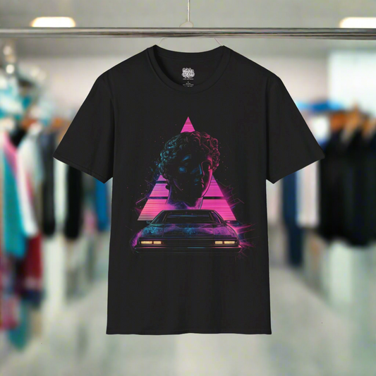 Synthwave Car Roman Art Graphic T-Shirt