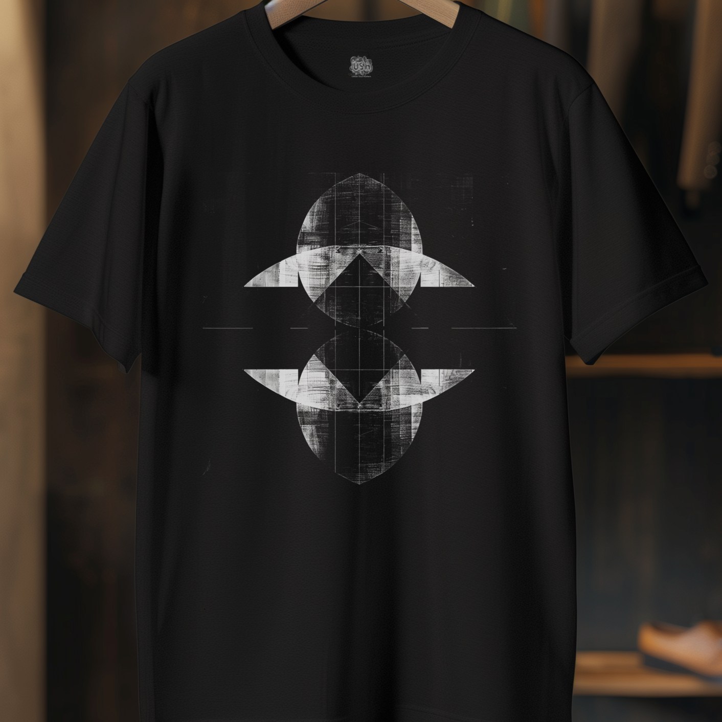 Abstract Space Traveler Graphic T-Shirt
