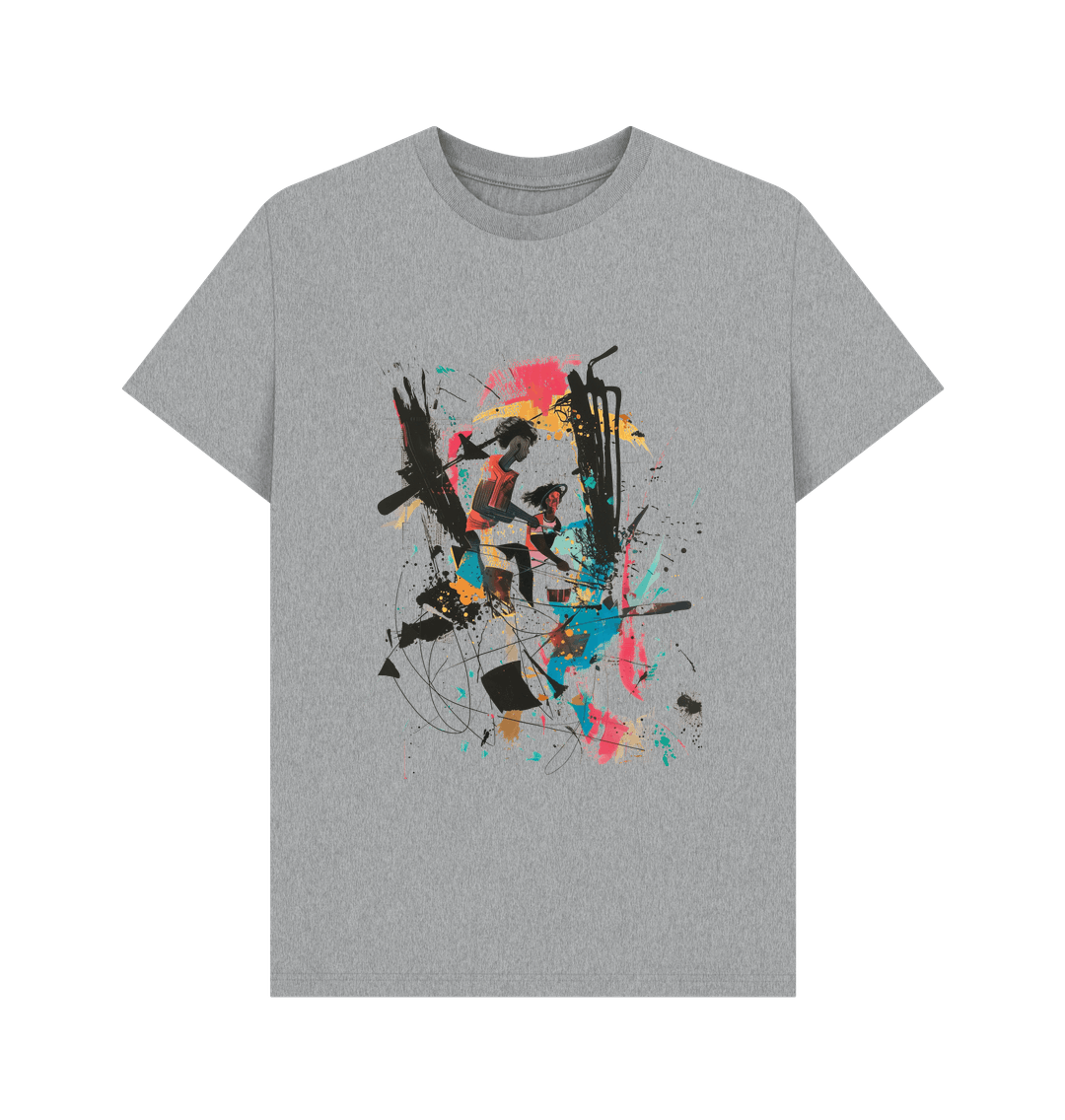 Athletic Grey Printed T-shirt