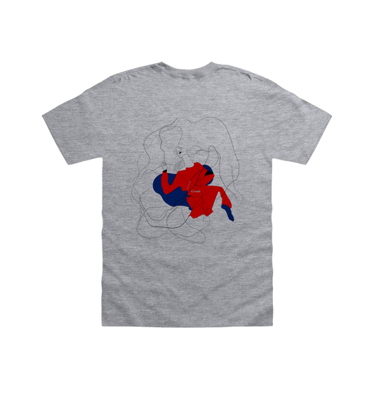 RS Sports Grey Printed T-shirt