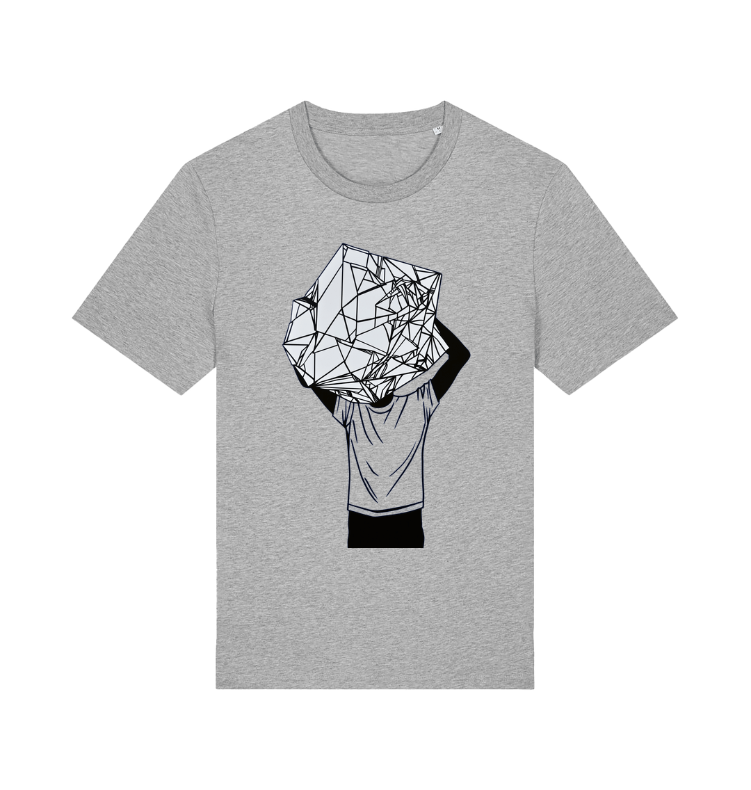 Heather Grey Printed T-shirt