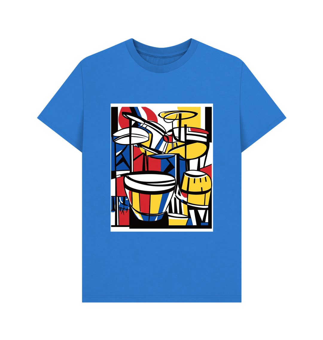 Bright Blue Printed T-shirt