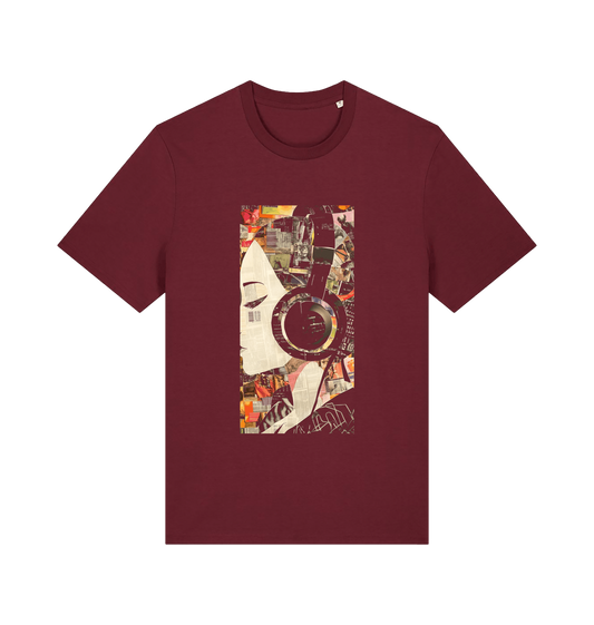 Burgundy Printed T-shirt