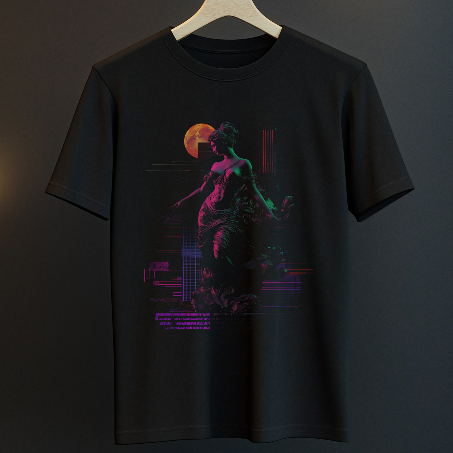 Retrowave Greek Graphic T-Shirt