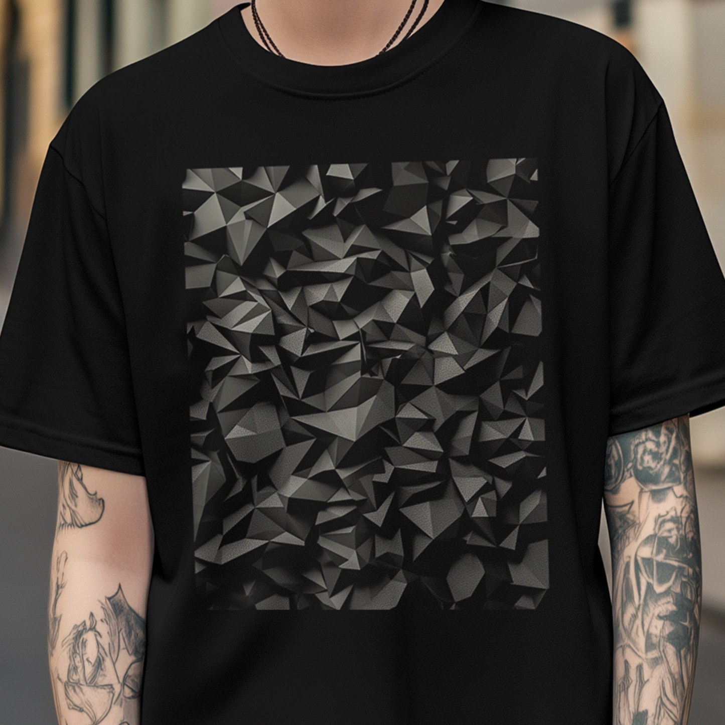 Abstract 3d Shapes Graphic T-Shirt