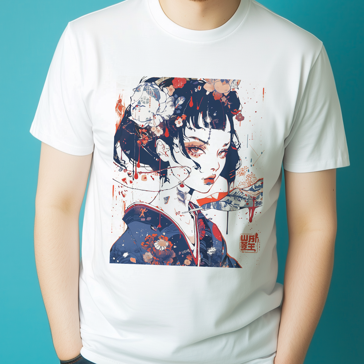 Japanese Art Pop Geisha T-Shirt