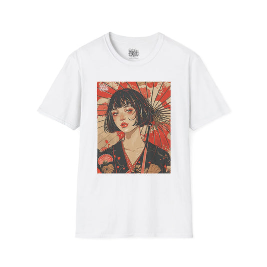 Japanese Art Umbrella Girl T-Shirt