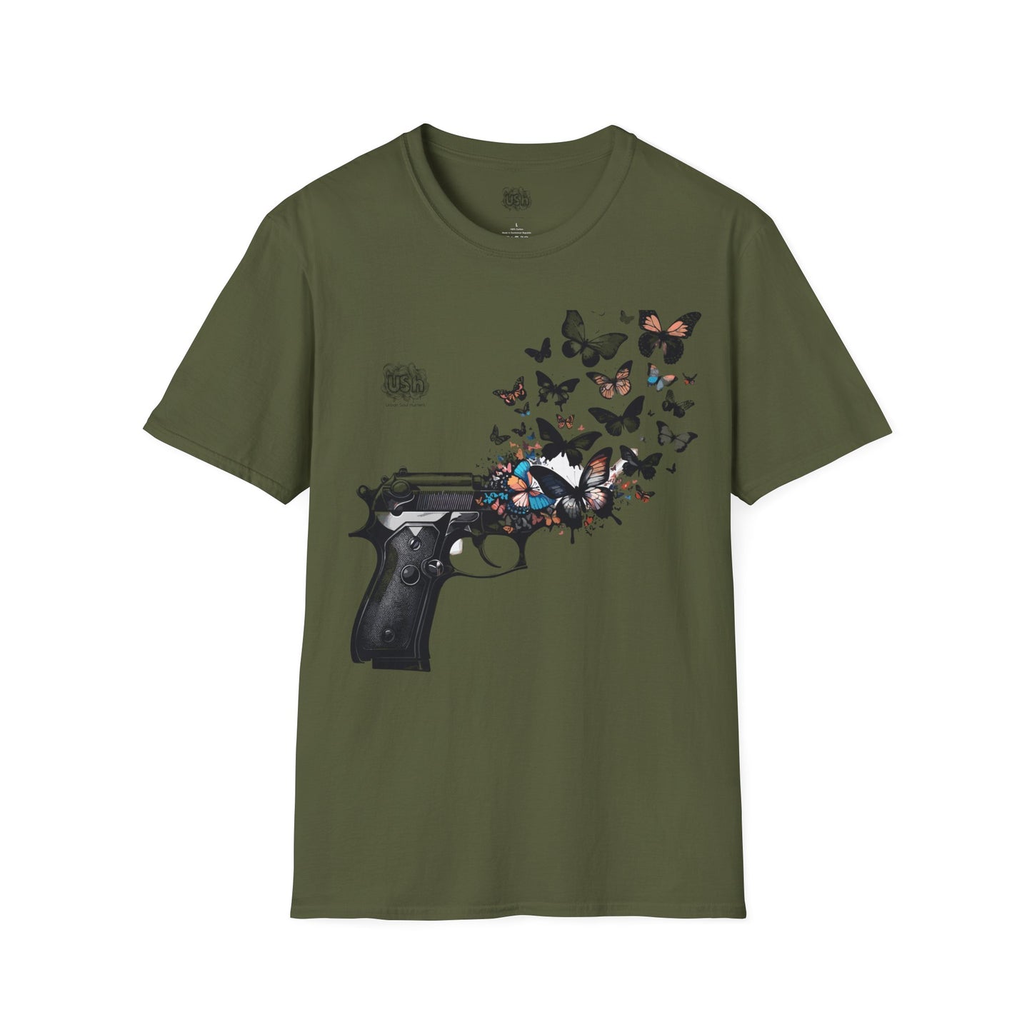 Butterflies Gun No War T-Shirt