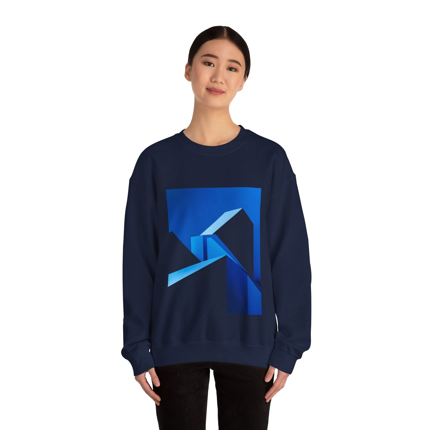 Shapes of Blue Graphic Sweatshirt