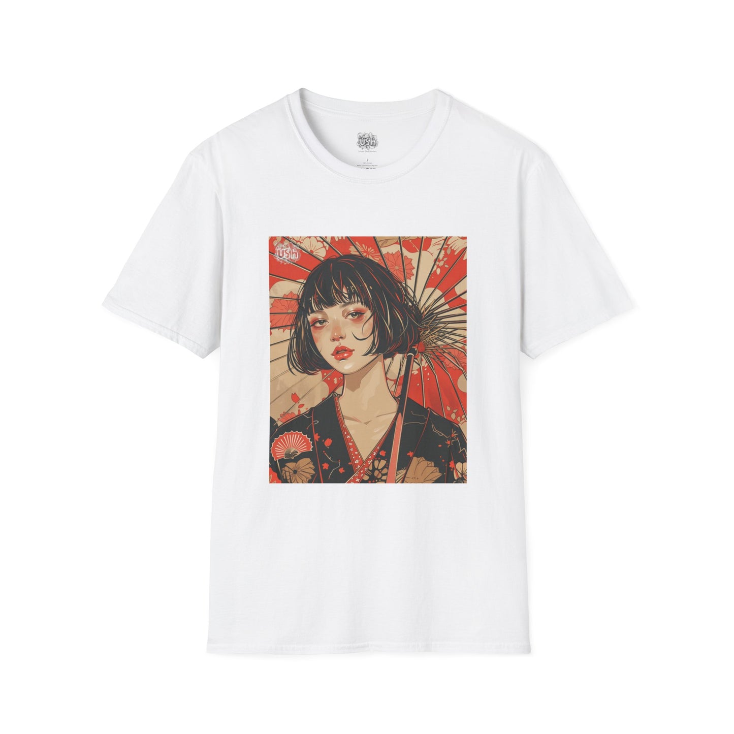 Japanese Art Umbrella Girl T-Shirt