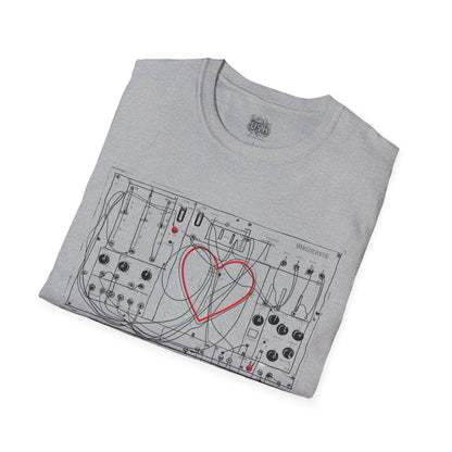 Modular Synth Love Heart T-Shirt