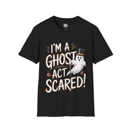 Act Scared Graphic Halloween T-Shirt