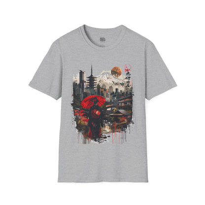 Japanese Art Girl Fuji T-Shirt