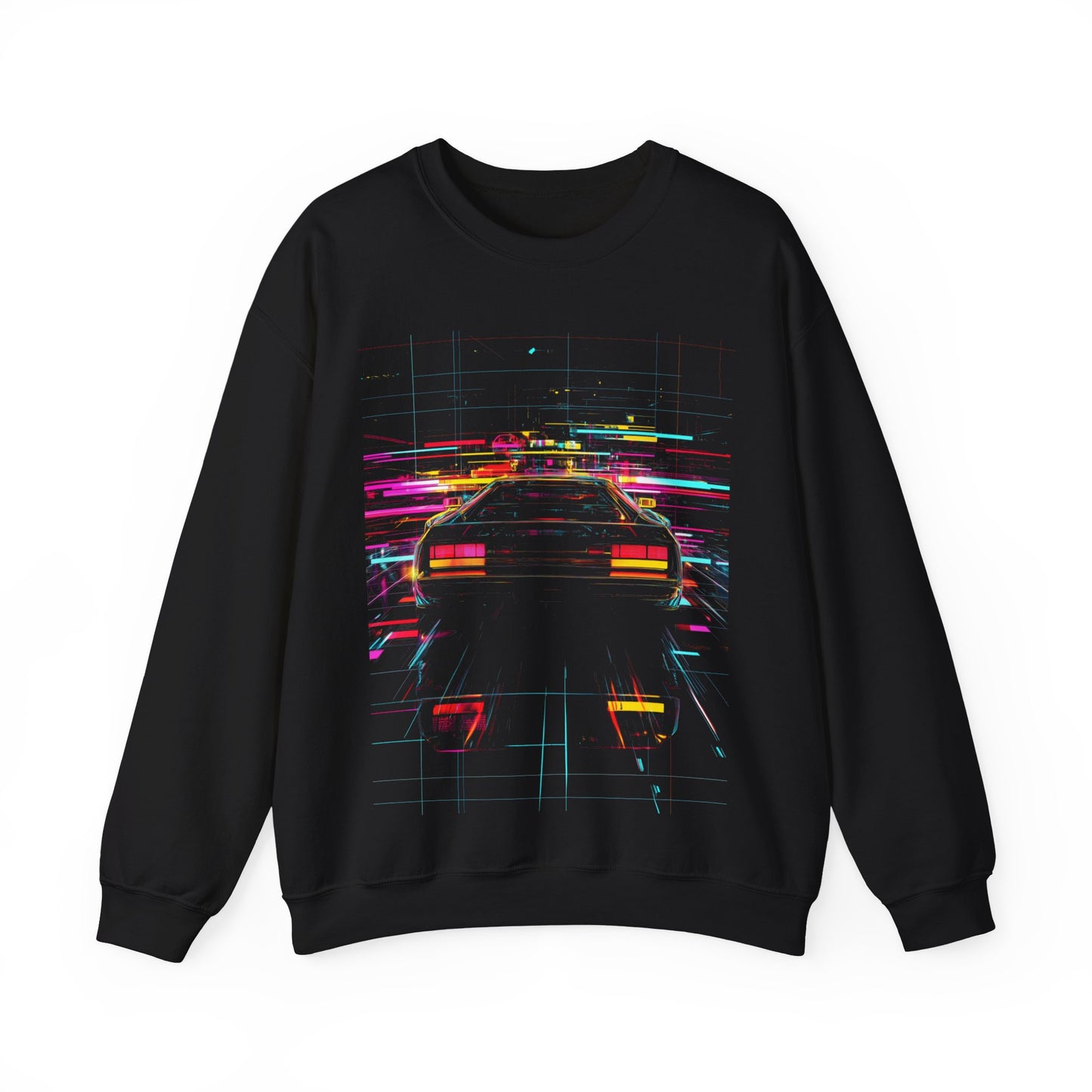 Synthwave Car Abstract Art Graphic Sweatshirt