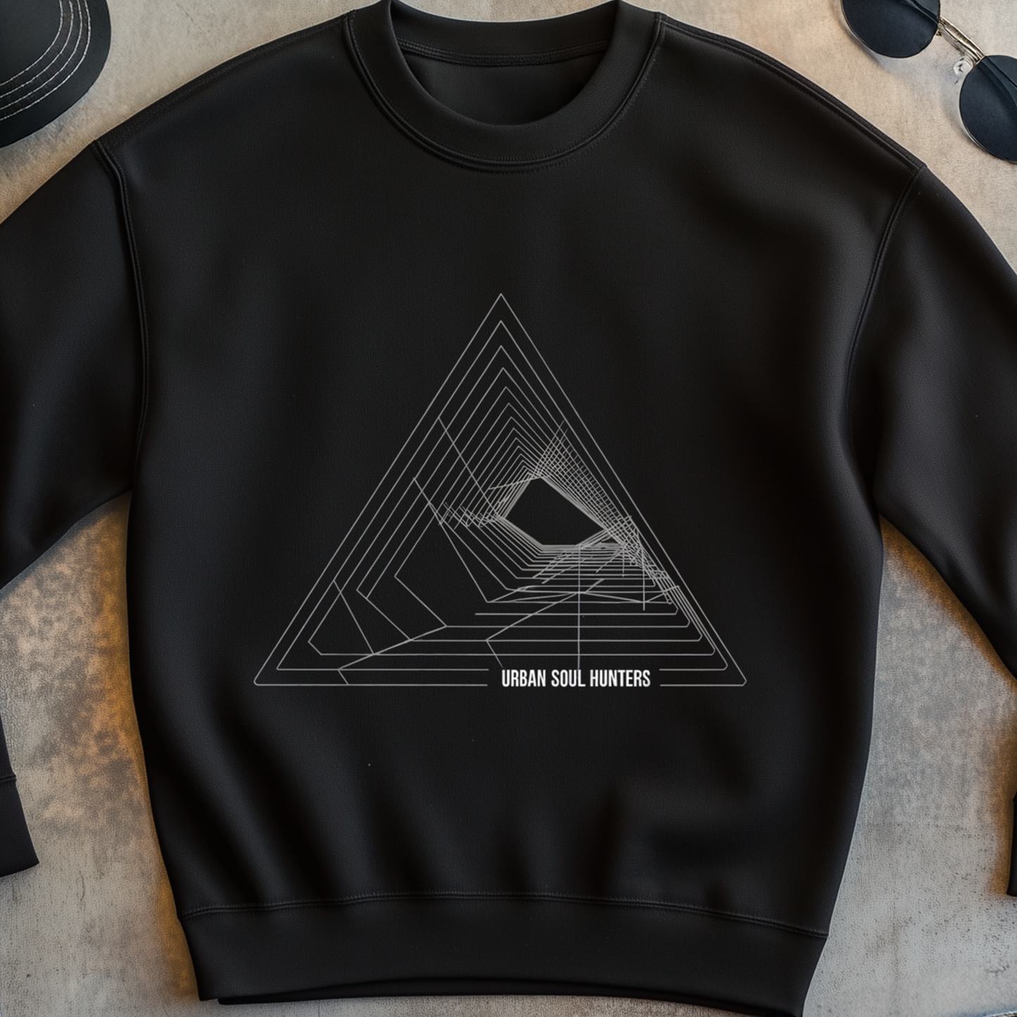 Triangular Rumors Graphic Sweatshirt