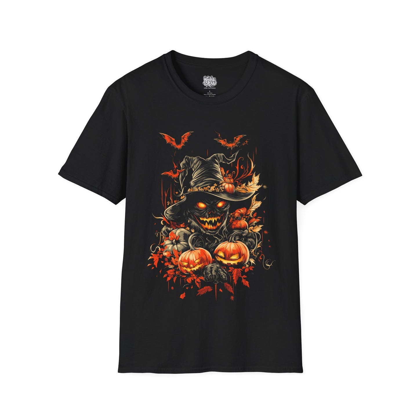 Nightmare PumpK Scene Graphic Halloween T-Shirt