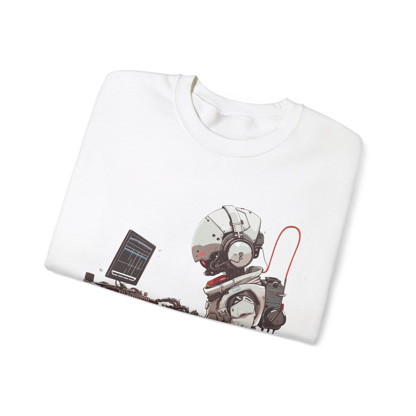 Robotic Synth Player Graphic Sweatshirt