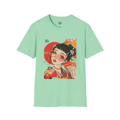 Japanese Art Hippie Girl T-Shirt