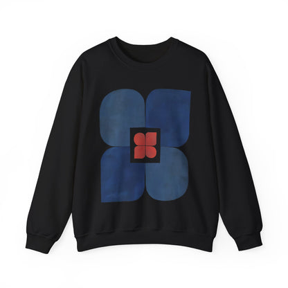 Abstract Flower Style Graphic Sweatshirt