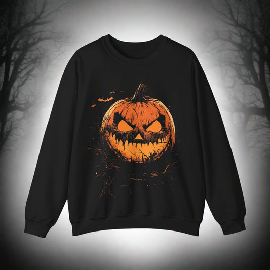 Pumpkin Terror Halloween Graphic Sweatshirt