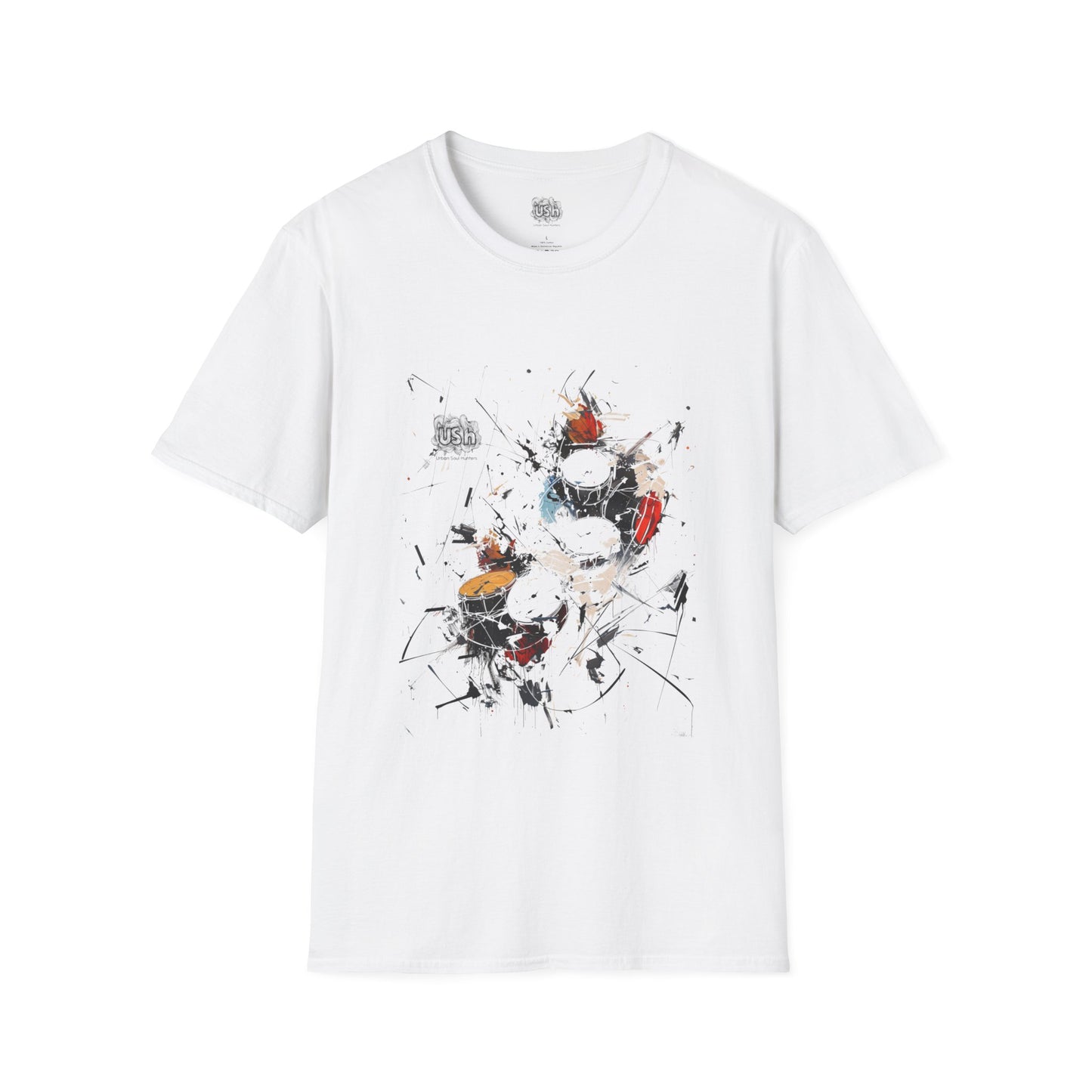 African Percussion Abstract Graphic T-Shirt