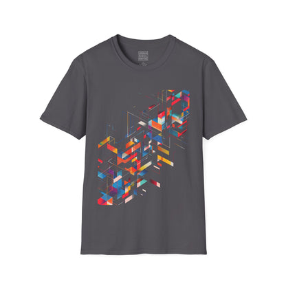 Abstract Geometric Hue Graphic T-Shirt