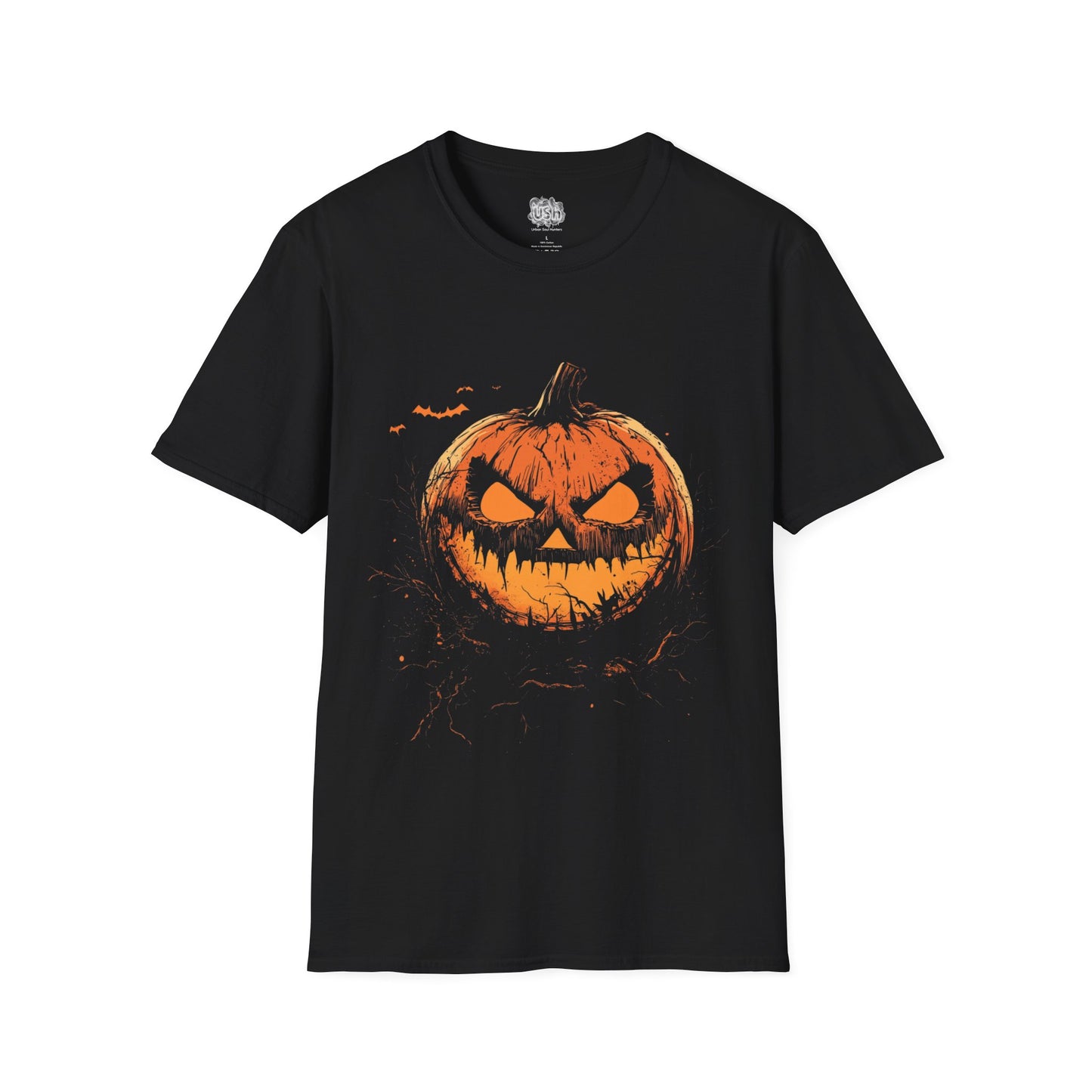 Pumpkin Terror Graphic Halloween T-Shirt