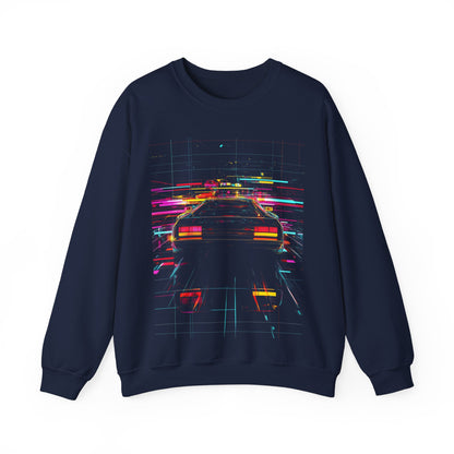 Synthwave Car Abstract Art Graphic Sweatshirt