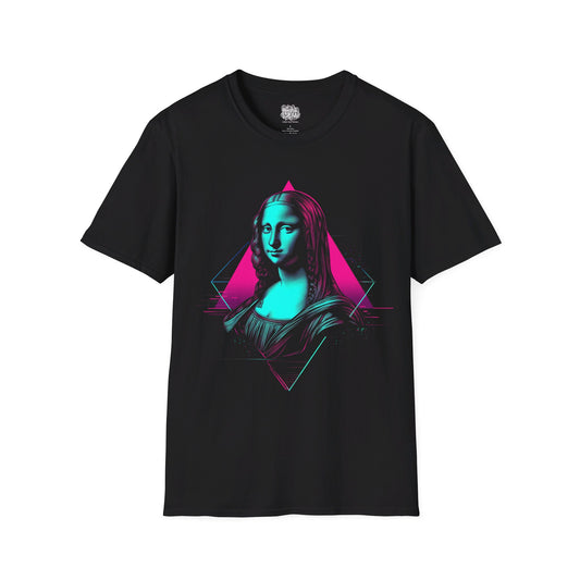 Synthwave MonaLisa Graphic T-Shirt