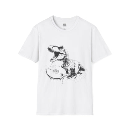 Dinosound Roar Vinyl DJ Graphic T-Shirt