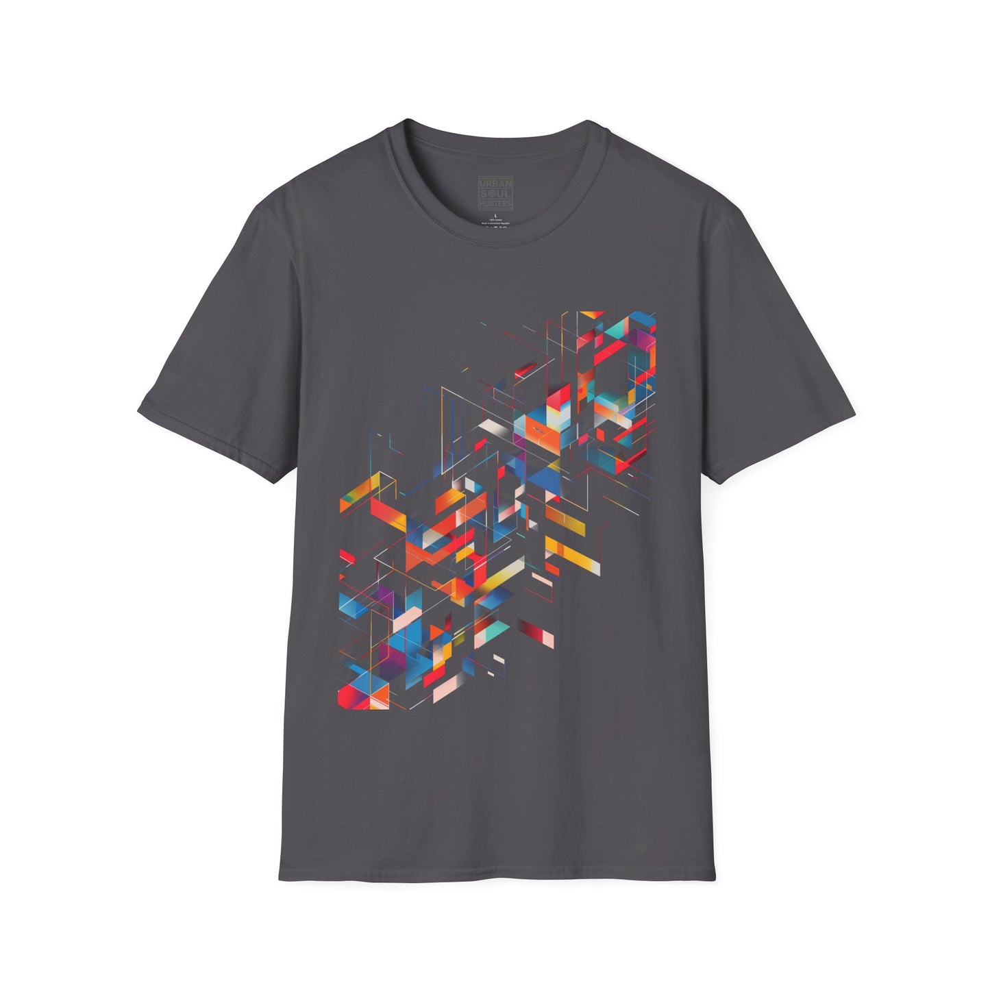 Abstract Geometric Hue Graphic T-Shirt