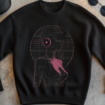 Cyber Girl Graphic Sweatshirt