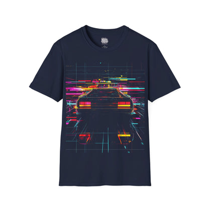 Synthwave Car Abstract Art Graphic T-Shirt