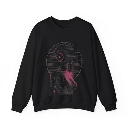 Cyber Girl Graphic Sweatshirt