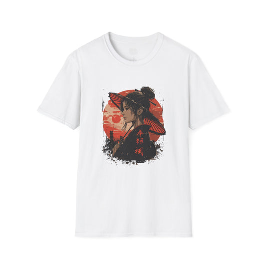 Japanese Art Umbrella Girl T-Shirt