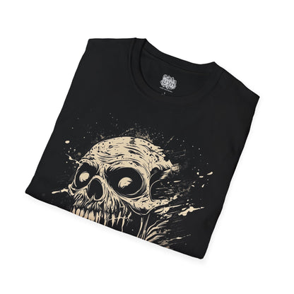 Old Skull Graphic Halloween T-Shirt