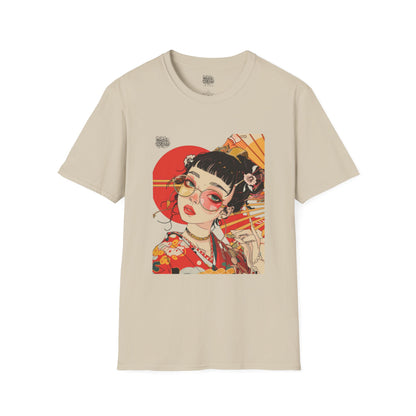 Japanese Art Hippie Girl T-Shirt