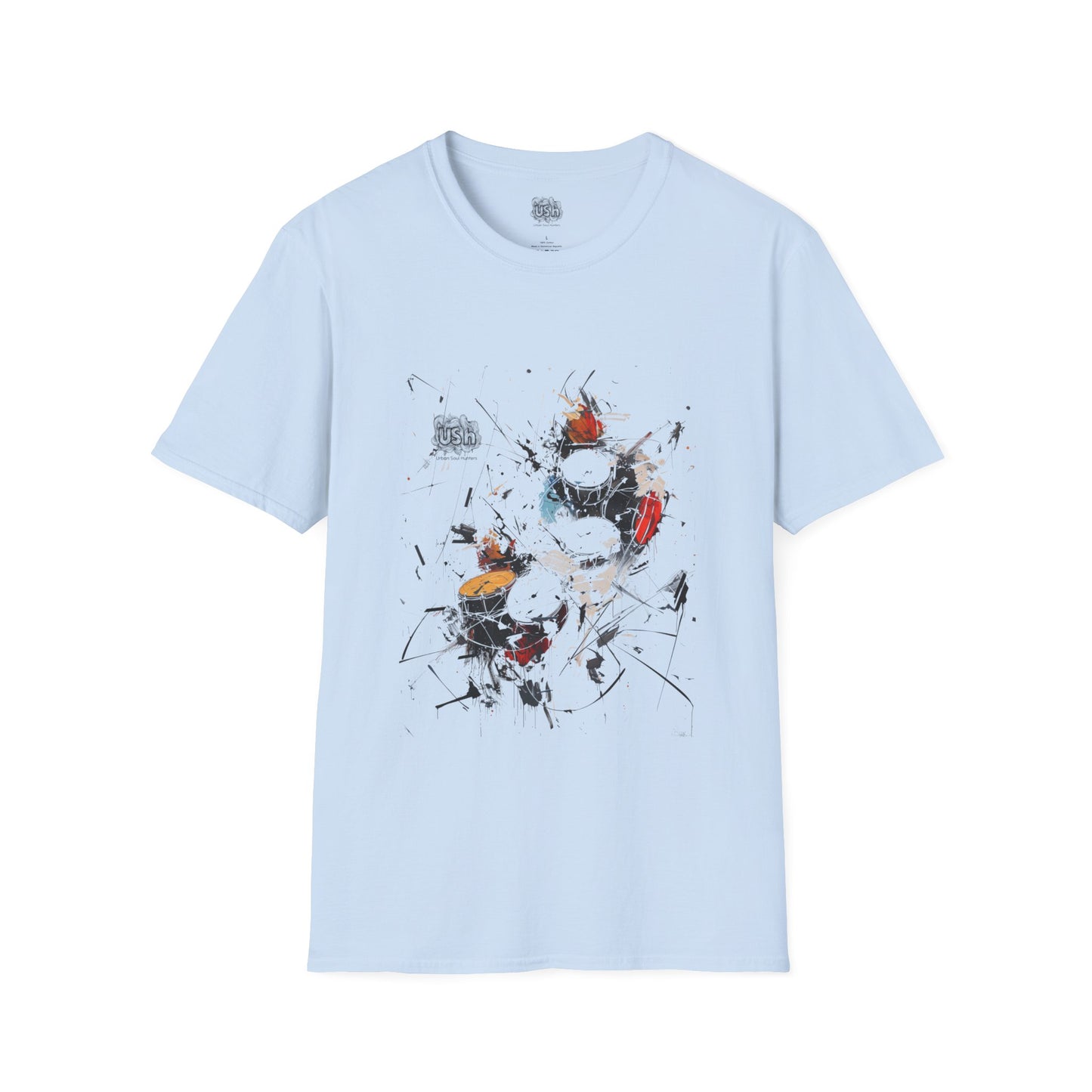 African Percussion Abstract Graphic T-Shirt