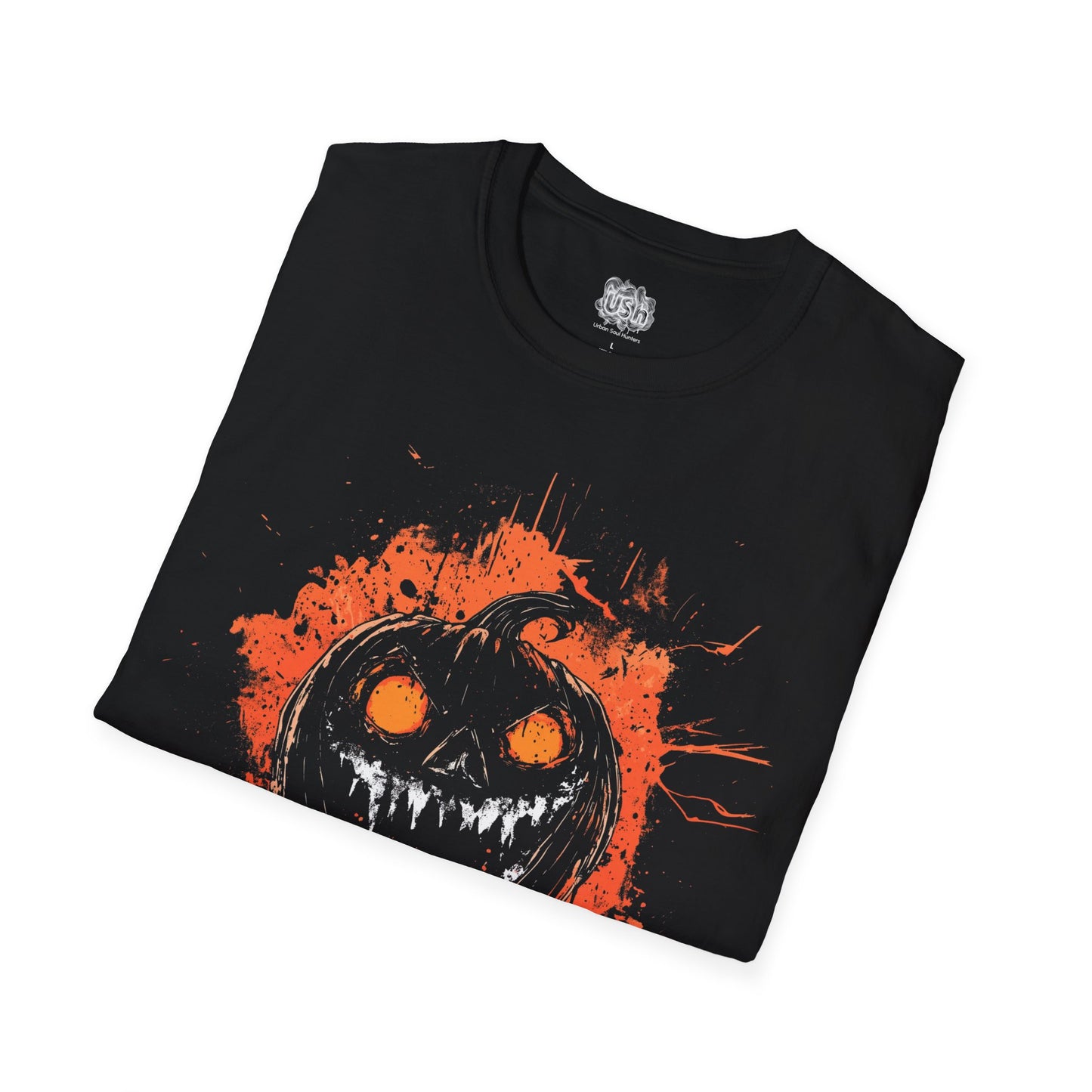 Splatter Pumpkin Graphic Halloween T-Shirt