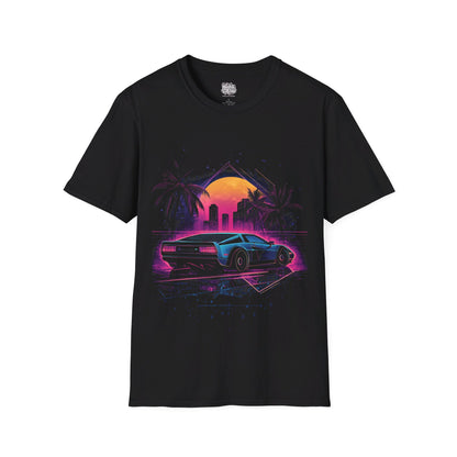 Retrowave Sport Car Graphic T-Shirt