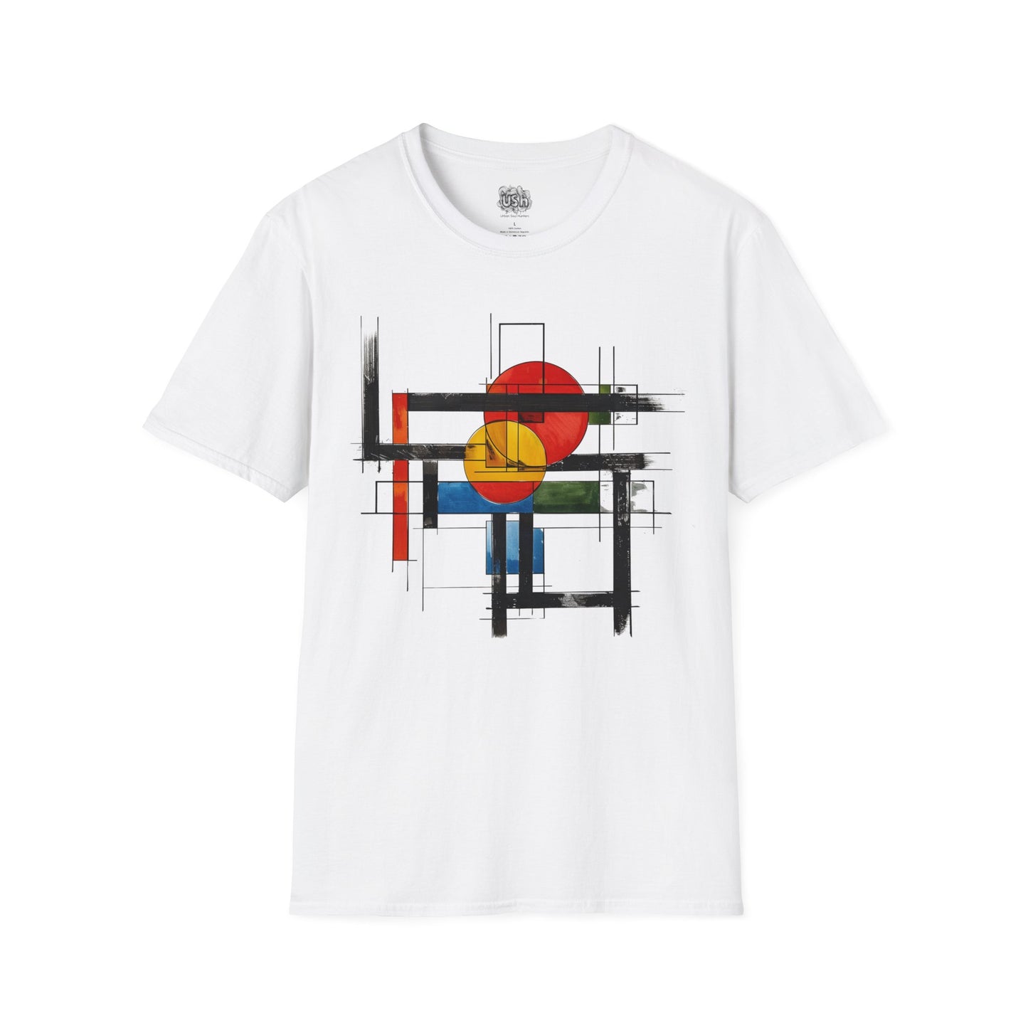 Abstract Artistic Color Graphic T-Shirt