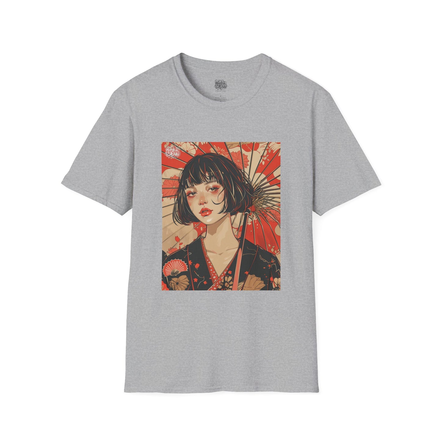 Japanese Art Umbrella Girl T-Shirt