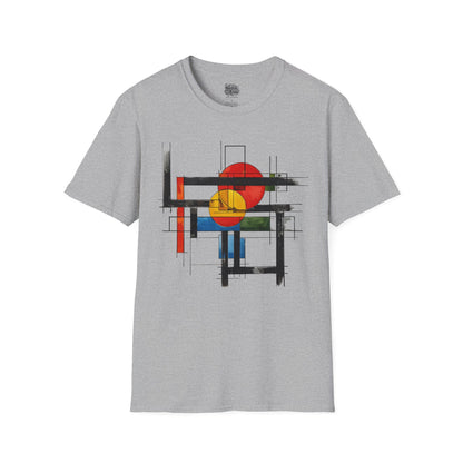 Abstract Artistic Color Graphic T-Shirt