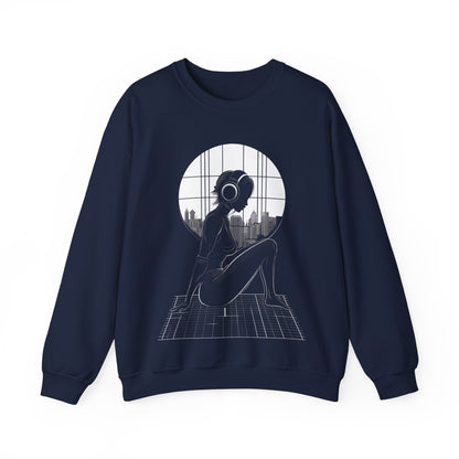 Chilling Home Girl Graphic Sweatshirt