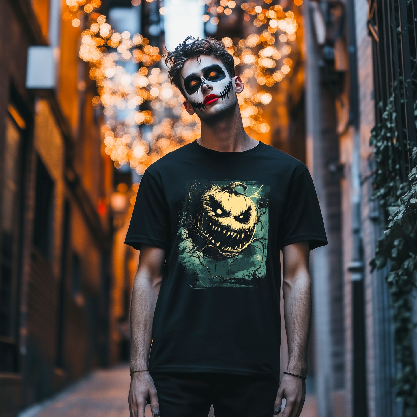 Pumpkin Dark Tales Graphic Halloween T-Shirt