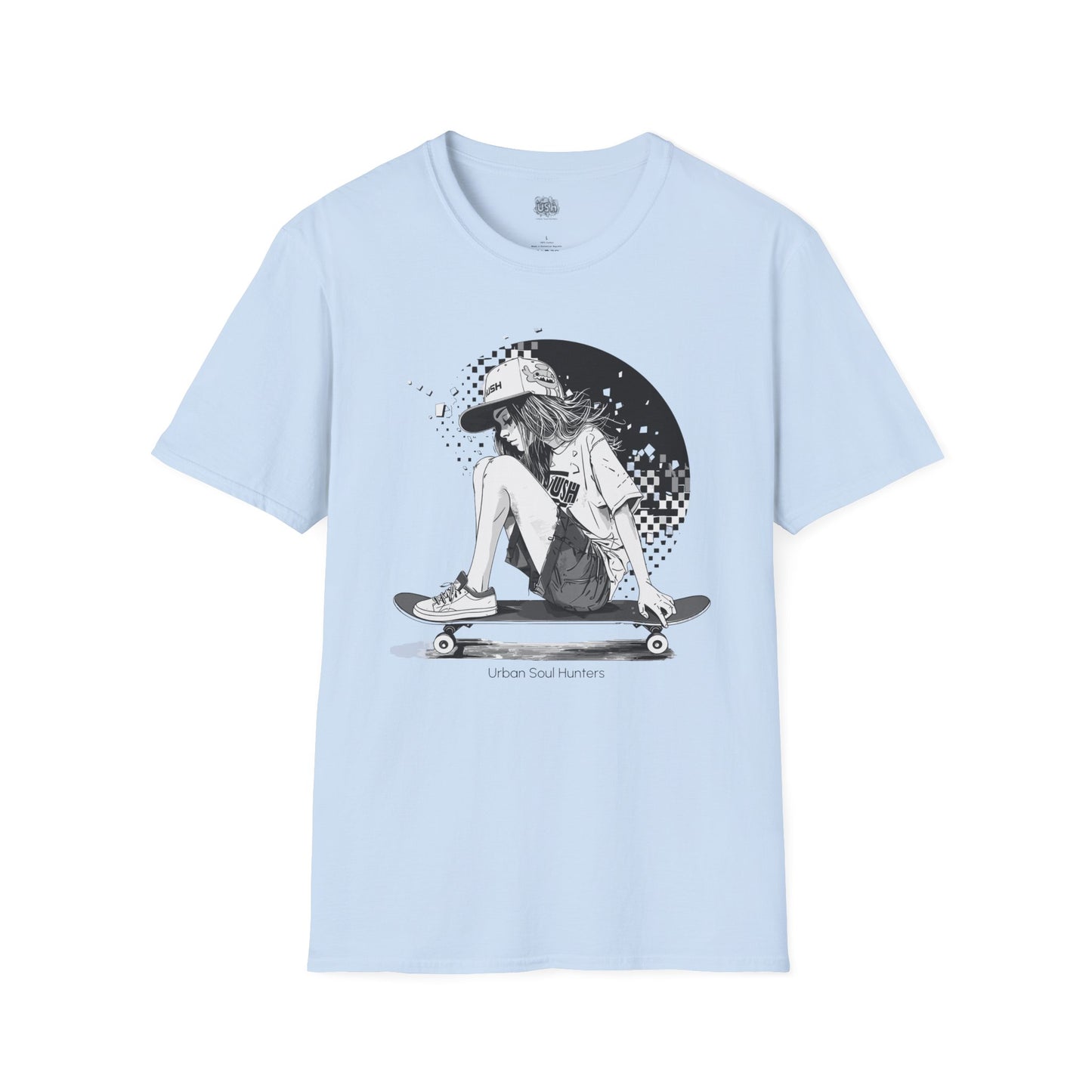 Girl Skater Front Graphic T-Shirt