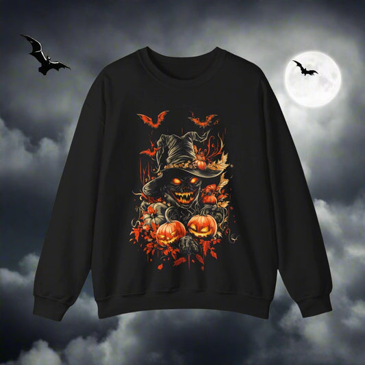 Nightmare PumpK Scene Halloween Graphic Sweatshirt