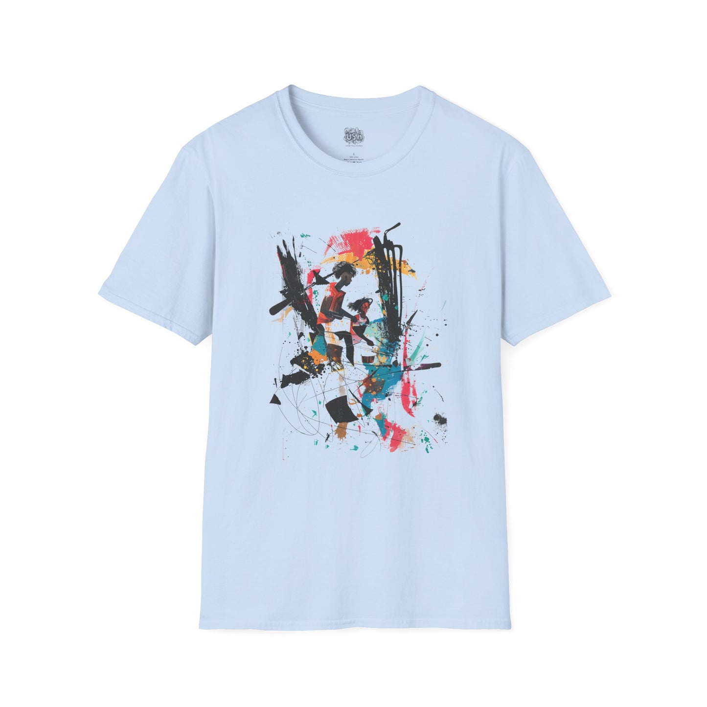 Tribal Drummers Abstract Graphic T-Shirt