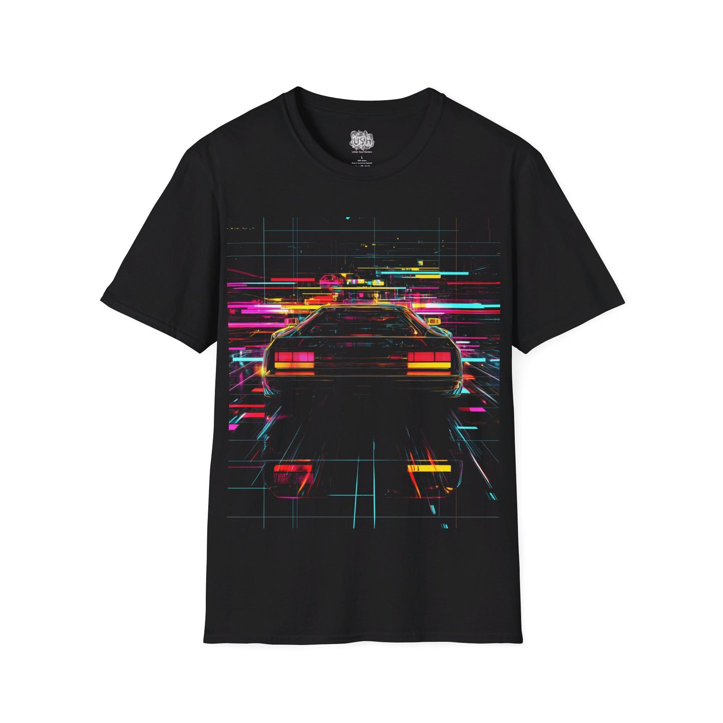 Synthwave Car Abstract Art Graphic T-Shirt